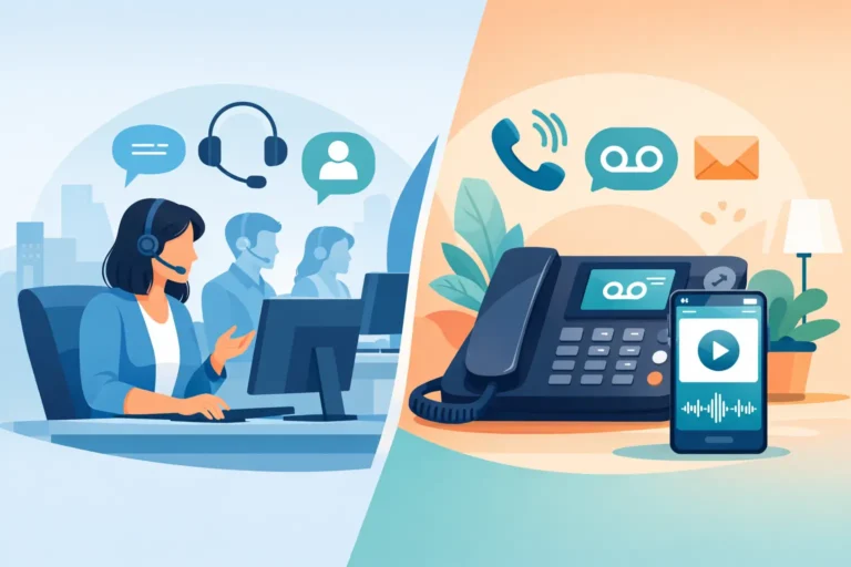 Hvad er forskellen på callcenter og telefonsvarer?