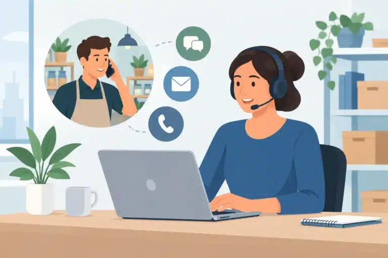 Kundeservice support for mindre virksomheder